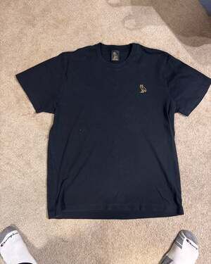 OVO Essentials Small Owl Logo T-Shirt - Black